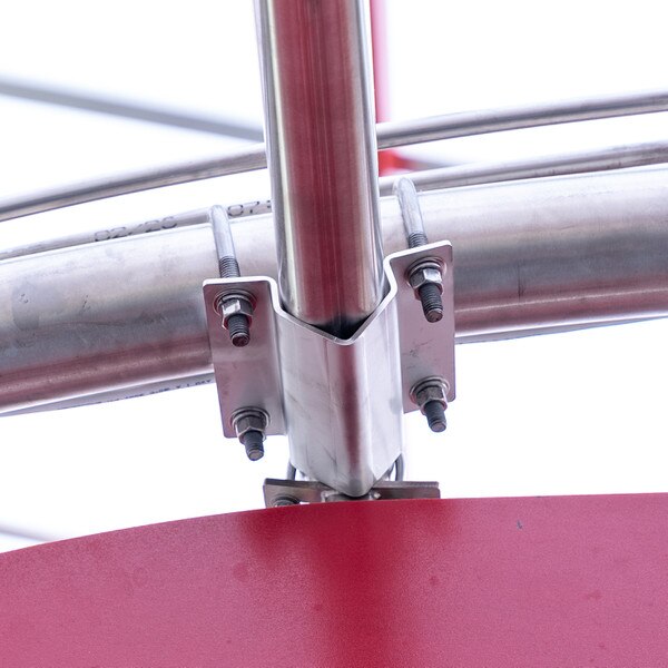 stainless steel 1.5" tubing clamp